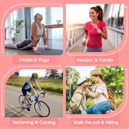 Wrist Weights, 2Pack Wearable Wrist Ankle Weights for Women & Men, Adjustable Arm and Leg Weights, Silicone Weighted Bangles for Walking Yoga Pilates Running Dance Gym 2lb - color: Meat Pink