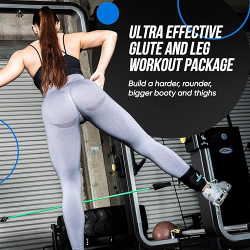 Ankle Straps for Cable Machines Women, Adjustable Ankle Resistance Bands with Multiple Strength Levels for Leg Workouts