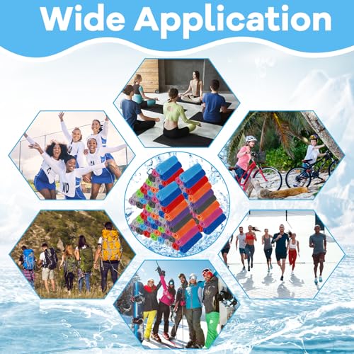 120Pcs Cooling Towels for Neck and Face 40 x 12 Inch Workout Ice Towel for Gym Sweat Microfiber Breathable Chilly Bulk Neck Wraps for Yoga Athletes Hiking Camping Travel Running Golf Outdoor Sport