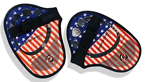 Gripad RX Lifting Grips | The Most Durable Grip Pads Yet | The Alternative to Weight Lifting Gloves, Gym Workouts, WOD, Weightlifting | Neoprene Hand Grips | Flexible Rubber Palm - color: American Flag