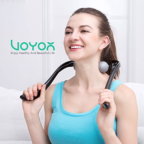 VOYOR Neck Massager Shiatsu Deep Tissue Dual Trigger Point for Pain Relief
