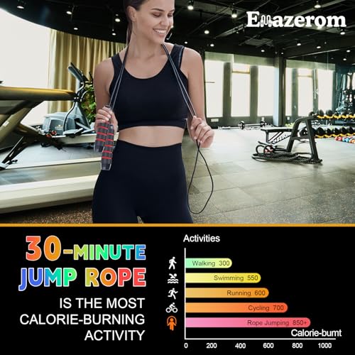 Jump Rope for Women Men Kids, Adjustable Skipping Rope with Ball Bearings, Professional Jumping Rope with Foam Handles, Tangle-Free Rapid Speed Jump Ropes for Fitness Workout Boxing Exercise - color: Red