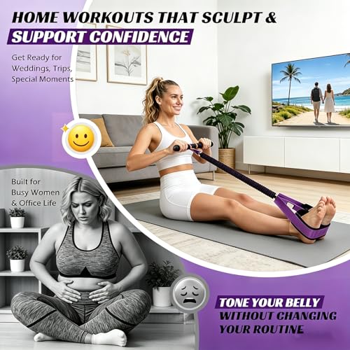 Upgraded Pedal Resistance Band with Handle, Thickened Latex Tubes and Soft Foam Fabric Foot Pedal, Abdomen, Waist,Core/ABS, Arm, Leg,Arms Equipment Gift for Women,Physical Therapy