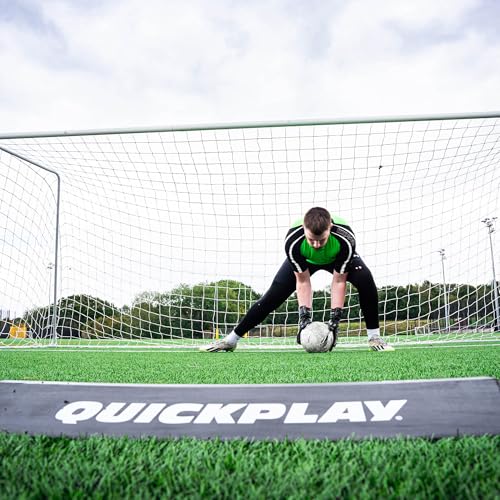QUICKPLAY Goalkeeper Deflection Ramp - Enhance Reflexes & Hand-Eye Coordination - Heavy-Duty Rubber Construction - Portable Design for Coaches & Players