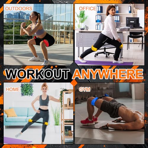 3 Pcs Hip Core System Resistance Bands 20/40/60 Lbs Loop Booty Glute Bands for Working Out to Stretch Strengthen Legs Hips Exercise Equipment for Women Men Adults