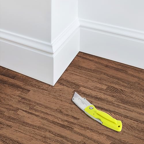 Sorbus Wood Grain Floor Tiles Foam Mat EVA Interlocking Mats Tile 3/8-Inch Thick Flooring Wood Puzzle Exercise Mats w/Borders - Home Playroom Basement, Apartment, Trade Show, Baby, Dance