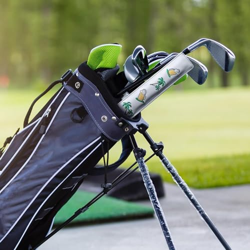VEASAERS Golf Alignment Stick Training Aid Foldable Rods 2 Sticks with Cover, Practice Aid for Aiming Putting Swing Trainer Posture Corrector Indoor Outdoor