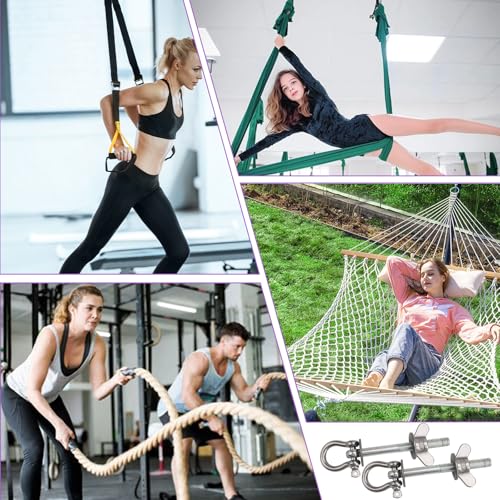 Power Rack attachments Band Pegs Resistance Band Hooks for Squat Rack O-Ring for Versatile Gym Equipment Attachments 304 Stainless Steel (2 Pack)