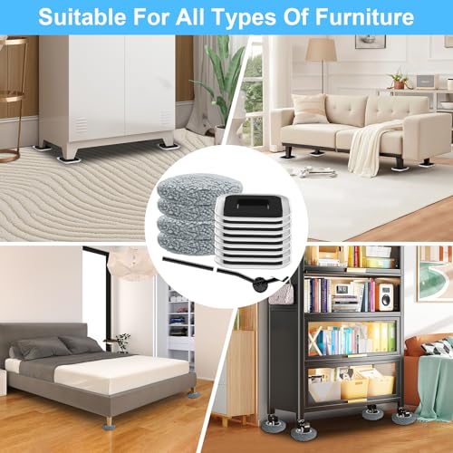 New Upgrade Furniture Sliders, Furniture Movers Sliders for Carpets and Hardwood Floor, Protect Floor and Easily Move Furniture