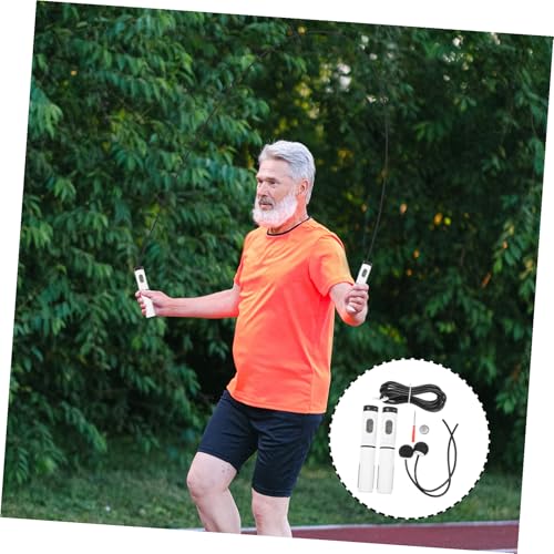 Smart Ropeless Jump Rope with Digital Counter and Weighted Balls for Indoor Fitness Angle and Skipping Rope for Arm Strength Training and Weight Loss
