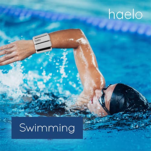 Haelo Hoops - Set of 2 (1lb Each) | Adjustable Wearable Wrist & Ankle Weights for Men and Women | Yoga, Dance, Barre, Pilates, Cardio, Aerobics, Walking - color: Rose-Quartz Pink
