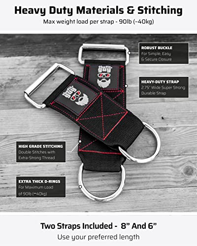 THEFITGUY Sled Pulling Belt & Dumbbell, Barbell Loading Straps | Ultimate Combination for Maximized versatility & strength