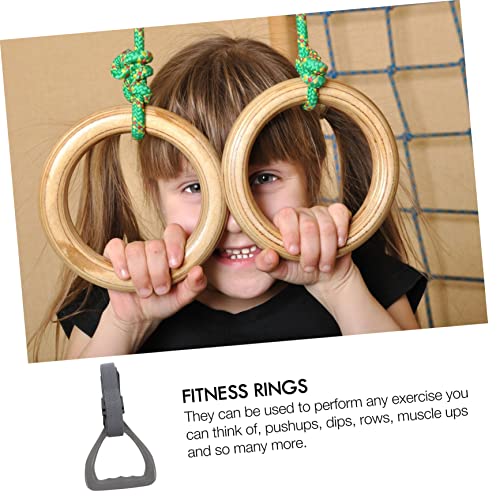 Adjustable Gymnastic Rings Set for Boys and Girls Sturdy Fitness Equipment Straps for Strength Building and Shoulder Joint Exercises