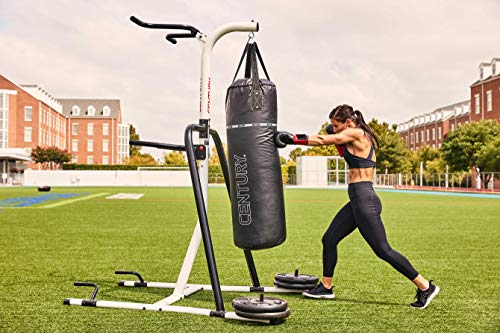 Century Fitness Training Station One Size Fits Most, Upper Body, Martial Arts, Bolt for Heavy Hanging Bag, Pull Up Bars, Dip Handles, Push Up Handles, Holds Up to a 100lb Bag