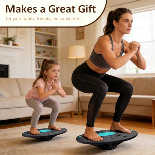 VHUNLUN Balance Board Balance Training Exercising Birthday Gift Core Training Exercise Balance Stability Trainer for Home Gym