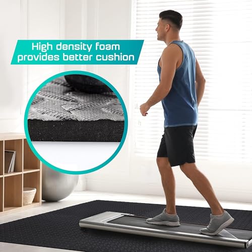 Yes4All 12,16,36 SQ.FT Puzzle Exercise Mat for Home Gym, EVA Interlocking Foam Floor Tiles with Border for Workout Equipment