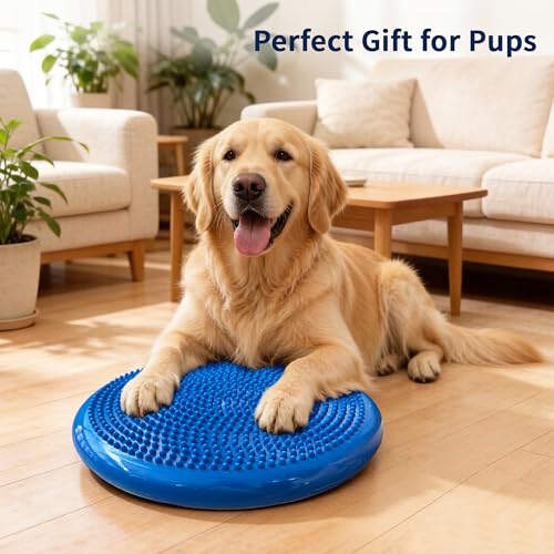 Wobble Cushion Balance Disc, Extra Thick Sensory Pad for Kids & Adults, Flexible Seating Core Strength Trainer for Posture Correction, Desk, Yoga & Stability Workout with Pump