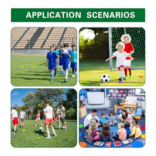 Rubber Spots Spot Markers 4 Inch & 9 Inch Multicolor Floor Dots - style: 9inch 18pcs