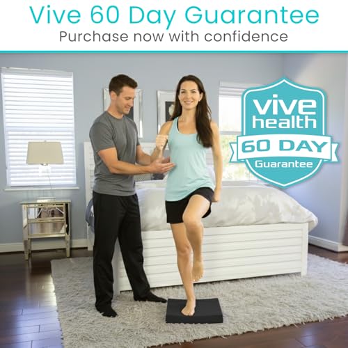 Vive Balance Pad - Foam Large Yoga Mat Trainer for Physical Therapy, Stability Workout, Knee and Ankle Exercise, Strength Training, Rehab - Chair Cushion for Adults, Kids, and Travel