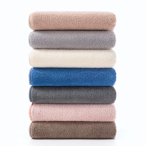 sakano 2-Piece Bath Towel Set - Ultra Soft Highly Absorbent No Fuzz Quick-Dry Microfiber Bath Sheets for Gym, Spa, and Salon -White, 28 x 55 inches