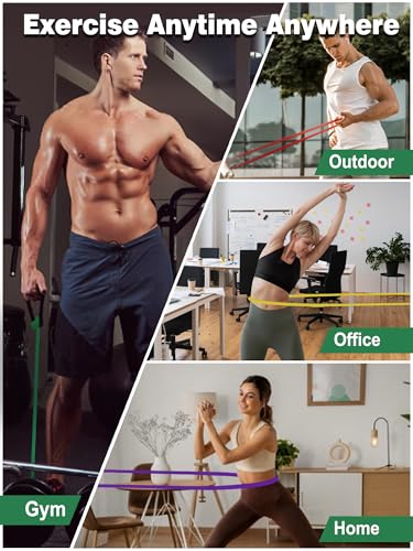 Resistance Bands Set with Handles, Exercise Bands for Working Out