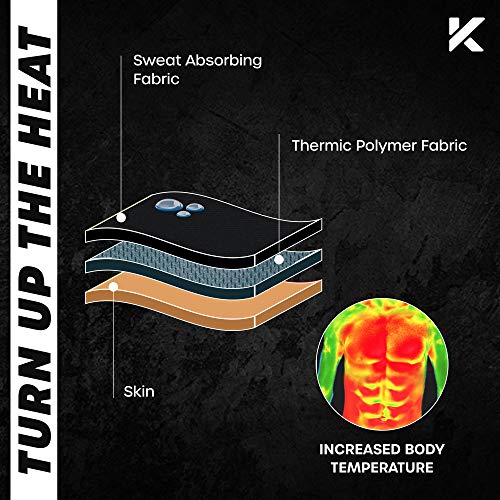 Kewlioo Men's Heat Trapping Zipper Sweat Enhancing Vest - Sauna Suit Shirt Compression Vest Shapewear Top for Gym Exercise - color: Black, size: Large-X-Large