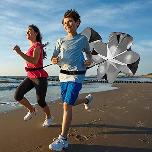 Resistance Parachute Sprint Parachutes, Running Parachute Resistance Trainer with Adjustable Strap, for Improving Speed/Stamina/Strength