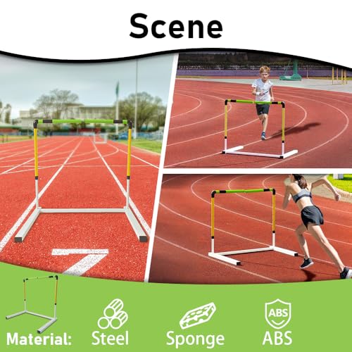 Adjustable Height Training Hurdle Newly Upgraded Injury-Reducing Track & Field Hurdles for Athletes & Adults