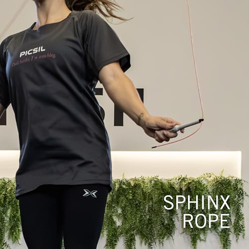 PICSIL - Sphinx Rope | 360° Spin Jump Rope | Dual Bearing System | Fast & Lightweight for Fitness, Cross Training Boxing | Adjustable Cable| Double Rolling |