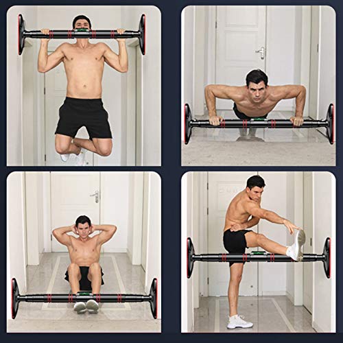 Chin Up Bar Pull-Up Bar On The Doorway, No Screws Wall-Mounted Fitness Bar, 70-140Cm Adjustable, Safe Load-Bearing 300Kg