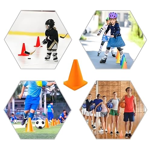 Soccer Cones 7 Inch 25 Pack - color: 5 Colors