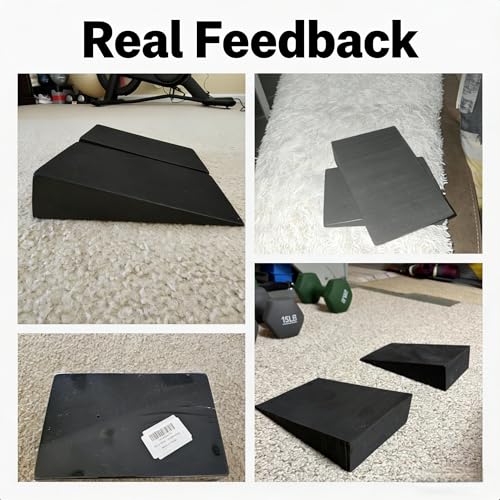 Foam Wedge Slant Board, 2-pcs Update Calf Stretcher, Squat Wedges for Yoga, Foot Rehabilitation and Stretching, and Physical Therapy