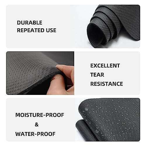 Treadmill Mat,Bike Mat Compatible with Peloton Bike Elliptical Treadmill,Folding Pad Exercise Equipment Under Exercise Trainer Pad for Stationary Indoor Spin - size: 47.3"L x 23.6"W x 0.2"Th