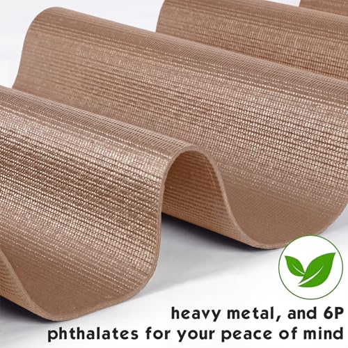 Nuanchu Yoga Mat Roll 24 inch Width, 4mm Thick Non Slip Exercise Mat, Large Anti Tear Gym Flooring for Home Workout, Fitness, Senior Dog Floor Protection