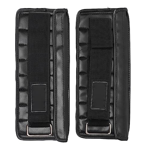 Wrist Weight Sandbag, 1Pair 1-3KG Adjustable Ankle Wrist Bandage Imitation Leather Boxing Sandbag Wrist Straps Fitness Equipment for Exercise Sports