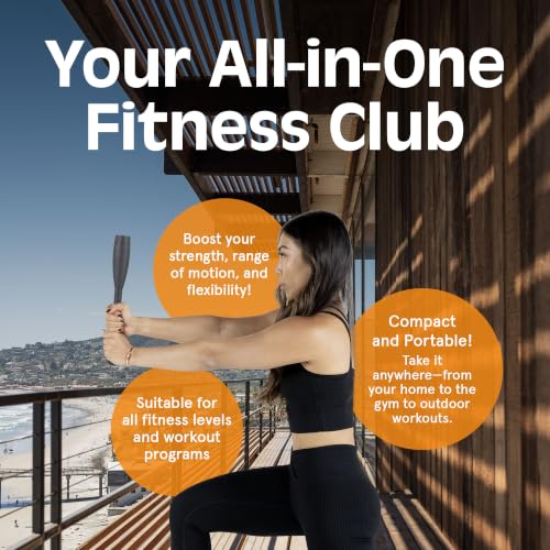 Retrospec Grip Steel Club Strength Training, Rehabilitation, Stretching, Conditioning and Rotational Training - Options for Women & Men - style: 5 lbs