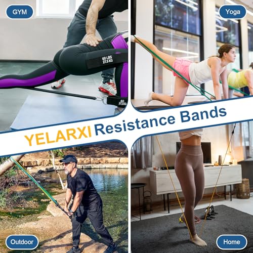 Resistance 5 Level Exercise Band for Working Out 150LB Mixcolor