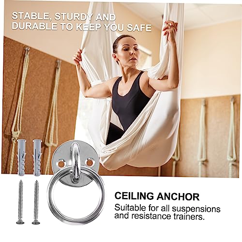 Suspension Trainer Bracket Durable Ceiling Anchor for Gymnastic Rings Yoga Swings Resistance Bands Easy