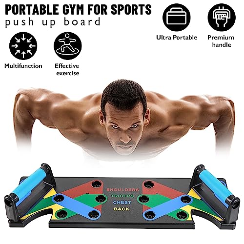 Pushup Board 15 in 1 | Perfect Push Up Board | Push Up Bar Handles | Multi-Functional Pushup Board Fitness Floor | Strength Training Equipment | Home Workout Equipment | Perfect Choice for Daily Gifts
