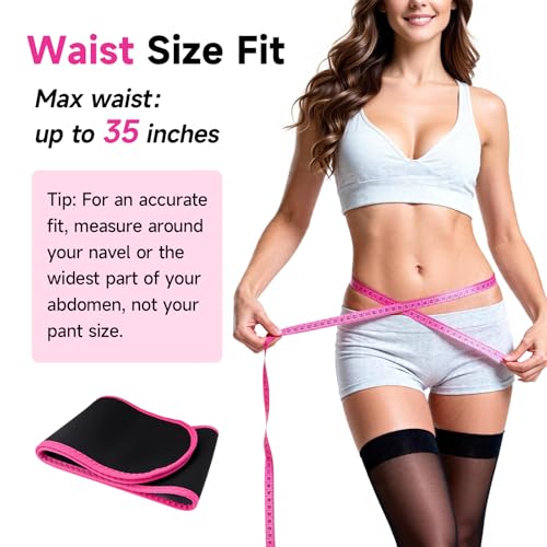 Waist Trainer for Women, Silver Nano Sweat Training Band, Adjustable Belly Wrap for Workout & Postpartum Support