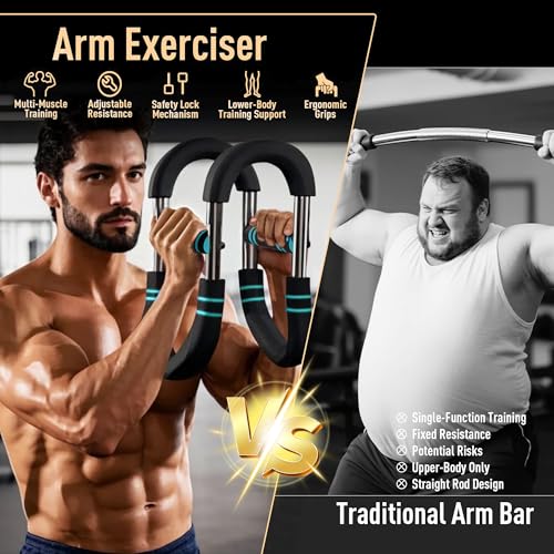 Twister Arm Trainer 70-110lbs Adjustable Chest Workout Equipment for Home Gym Portable Chest Trainer for Men & Women Arm Chest and Shoulder Strength Training Fitness Tool