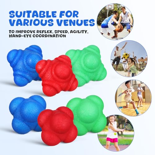 TOYANDONA 6pcs Reaction for Agility Training Fitness Reaction Lightweight Portable Fun Coordination Training for All Ages