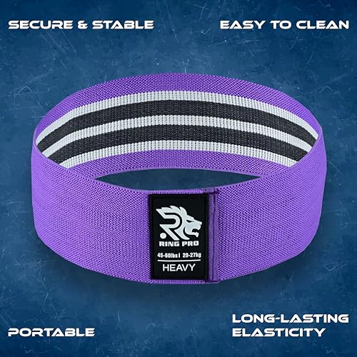 Resistance Bands 3-Pack – Non-Slip Exercise Bands for Legs, Glutes & Hips, Home Workout, Yoga, Pilates, Strength Training, Men & Women - color: Green, Pink, Purple
