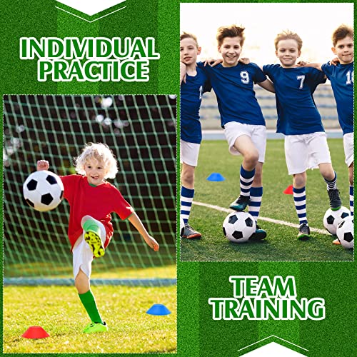 Hanaive Mini Soccer Cones for Agility Drills, 5 Inch - color: Red,Blue