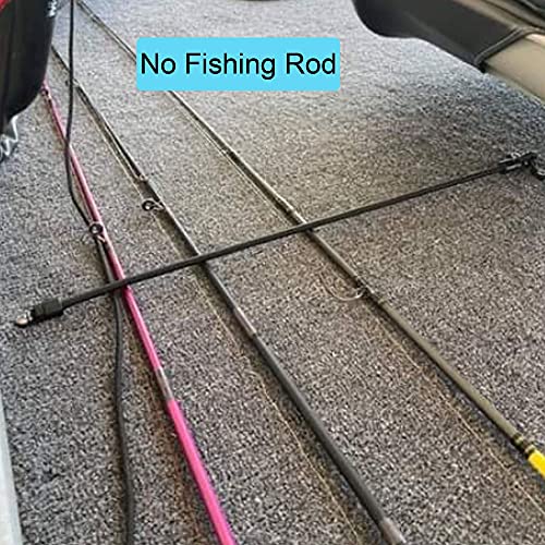 2 Pcs Rod Tamer Strap Holder Deck Mount Connector Gunwale Mount Rod Strap Rod Hold Down Strap - color: Black