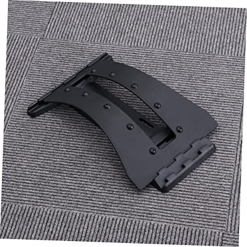 2Pcs Magnetic Back Stretching Device for Lumbar Relief Portable Spine Relaxation Mat Arch for Flexibility and Comfort Black