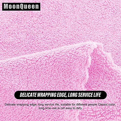 MOONQUEEN Ultra Soft Premium Washcloths Set - 12 x 12 inches - 24 Pack - Quick Drying - Highly Absorbent Coral Velvet Bathroom Wash Clothes - Use as Bath, Spa, Facial, Fingertip Towel (Frozen Berry)