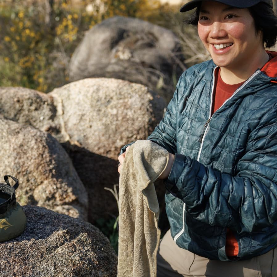 Sea to Summit Portable Pocket Towel for Camping, Gym, and Travel - color: Beluga, style: X-Large