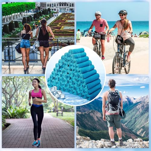 Honoson Cooling Towel Bulk - color: Blue, size: 32"x12"