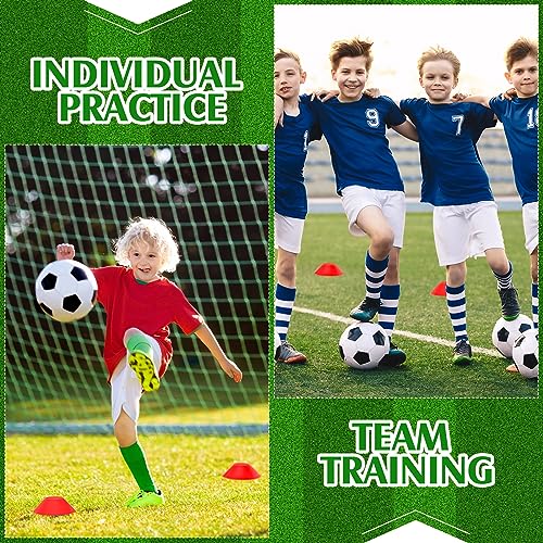 Hanaive Mini Soccer Cones for Agility Drills, 5 Inch - color: Red